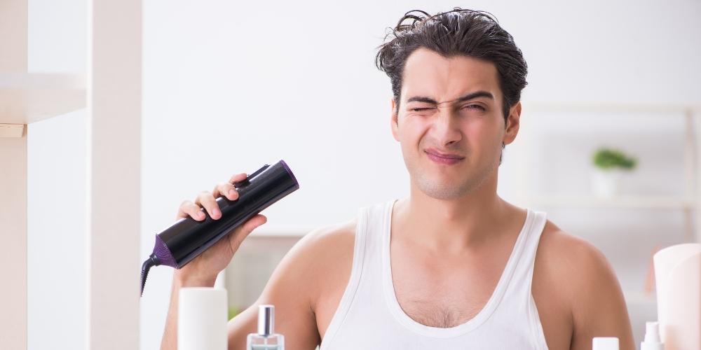 guide to blow drying hair for men