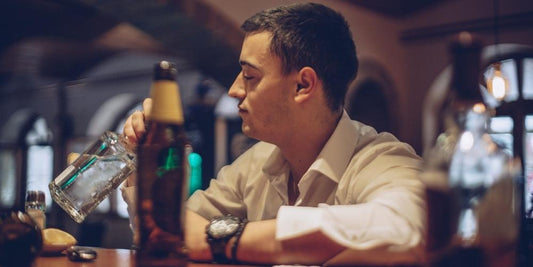 what does alcohol do to mens skin