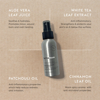 Natural Body Spray - Earth 3.4 FL OZ