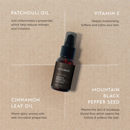 Shave & Beard Oil 1.7 FL OZ